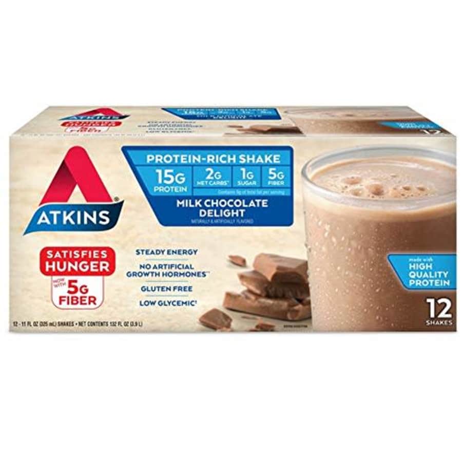 Atkins Protein-Rich Shake 12-Pack for $12 via Sub & Save