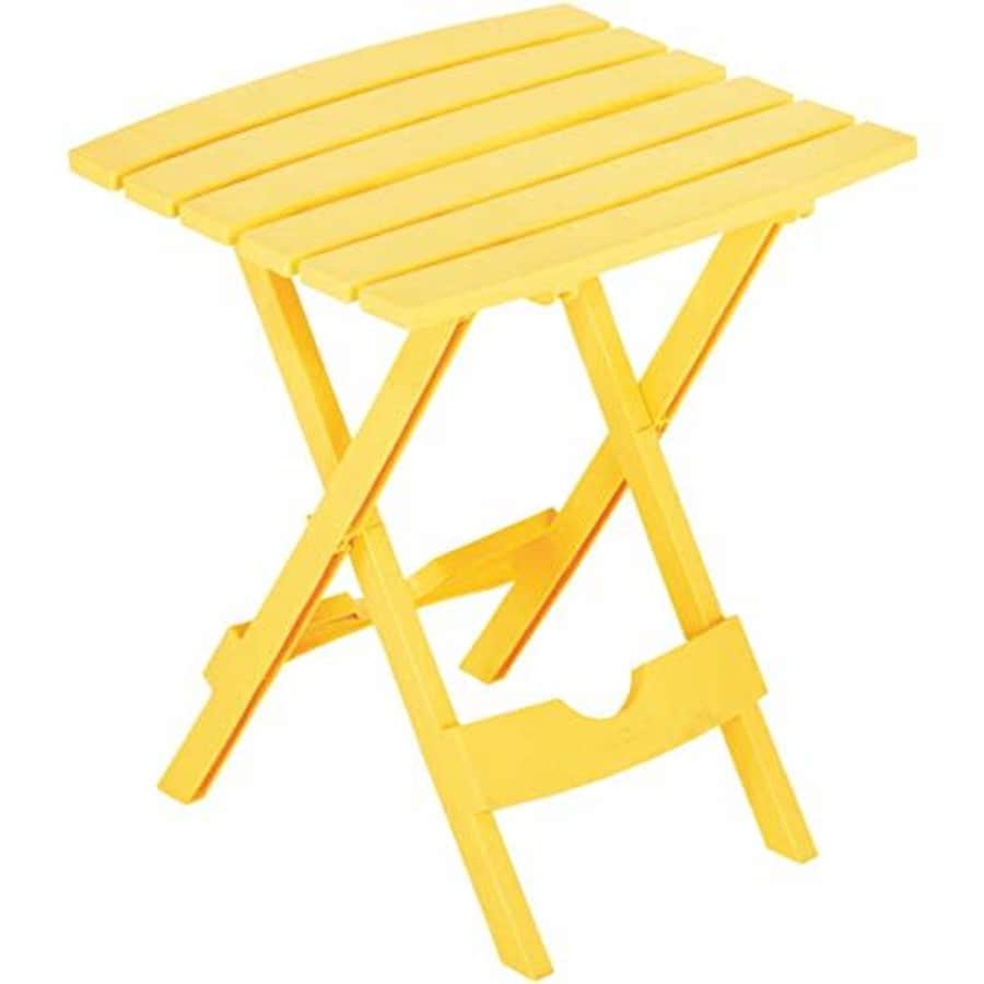 Adams 8500-19-4744 Quick Folding Patio Table, Yellow for $34
