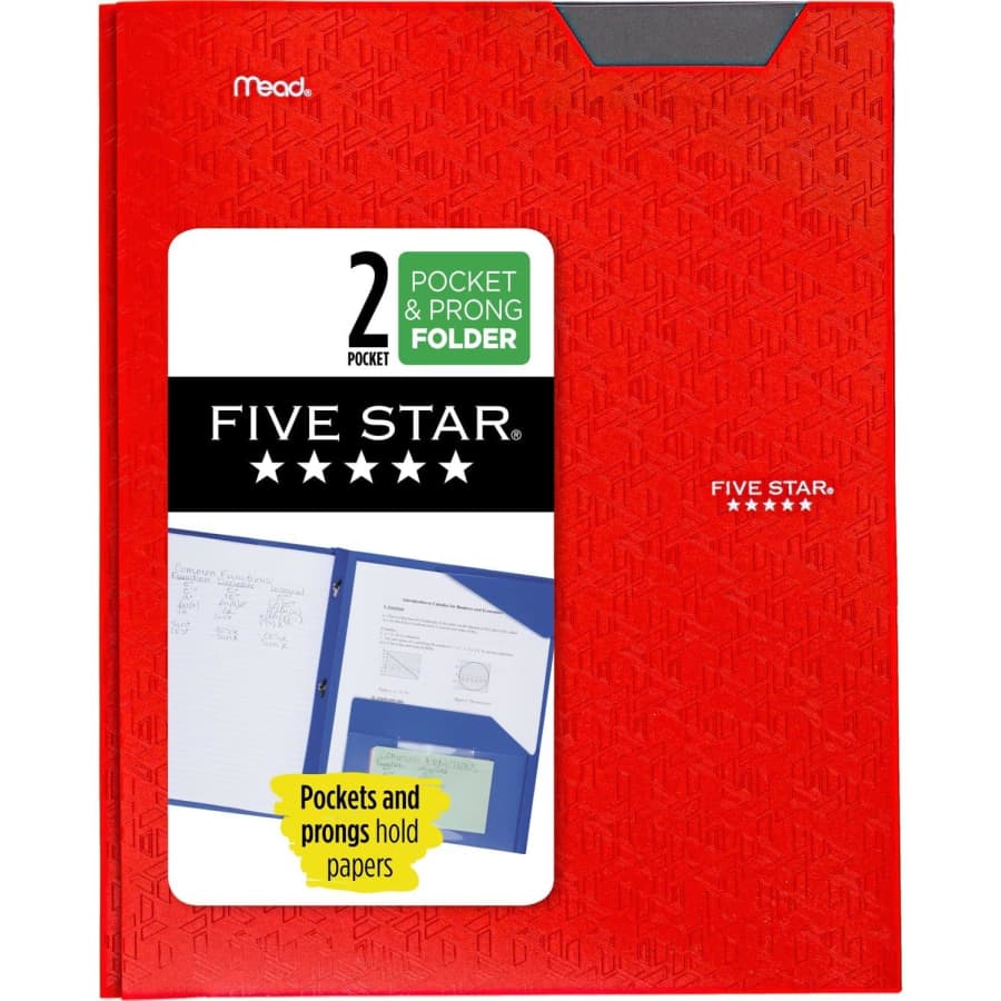 Five Star 2-Pocket Folder for $9