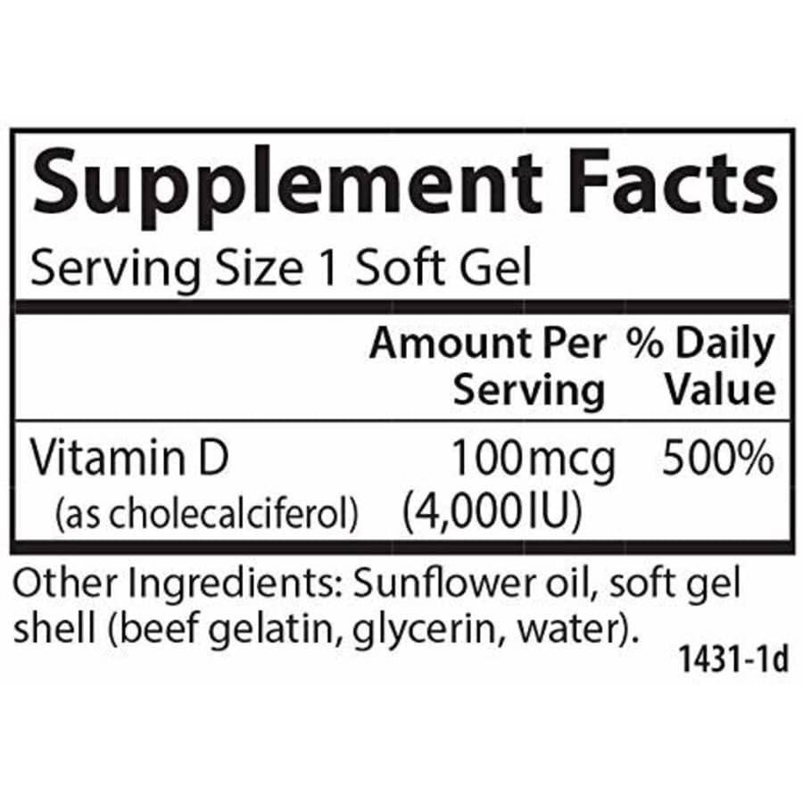 Carlson Labs Carlson - Vitamin D3, 4000 IU (100 mcg), Vitamin D Supplements, Bone & Immune Health, for $12 Carlson Labs Carlson - Vitamin D3, 4000 IU (100 mcg), Vitamin D Supplements, Bone & Immune Health, for $12