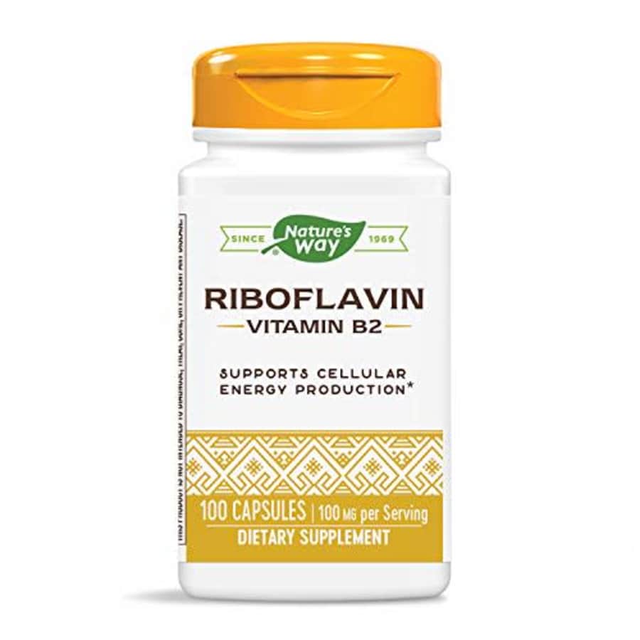 Nature's Way Natures Way Riboflavin Vitamin B2, Cellular Energy*, 100 mg per Serving, 100 Capsules for $11