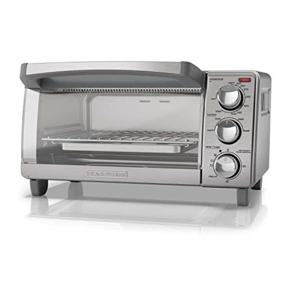 BLACK+DECKER 4-Slice Toaster Oven with Natural Convection, Stainless Steel, TO1760SS for $50 BLACK+DECKER 4-Slice Toaster Oven with Natural Convection, Stainless Steel, TO1760SS for $50