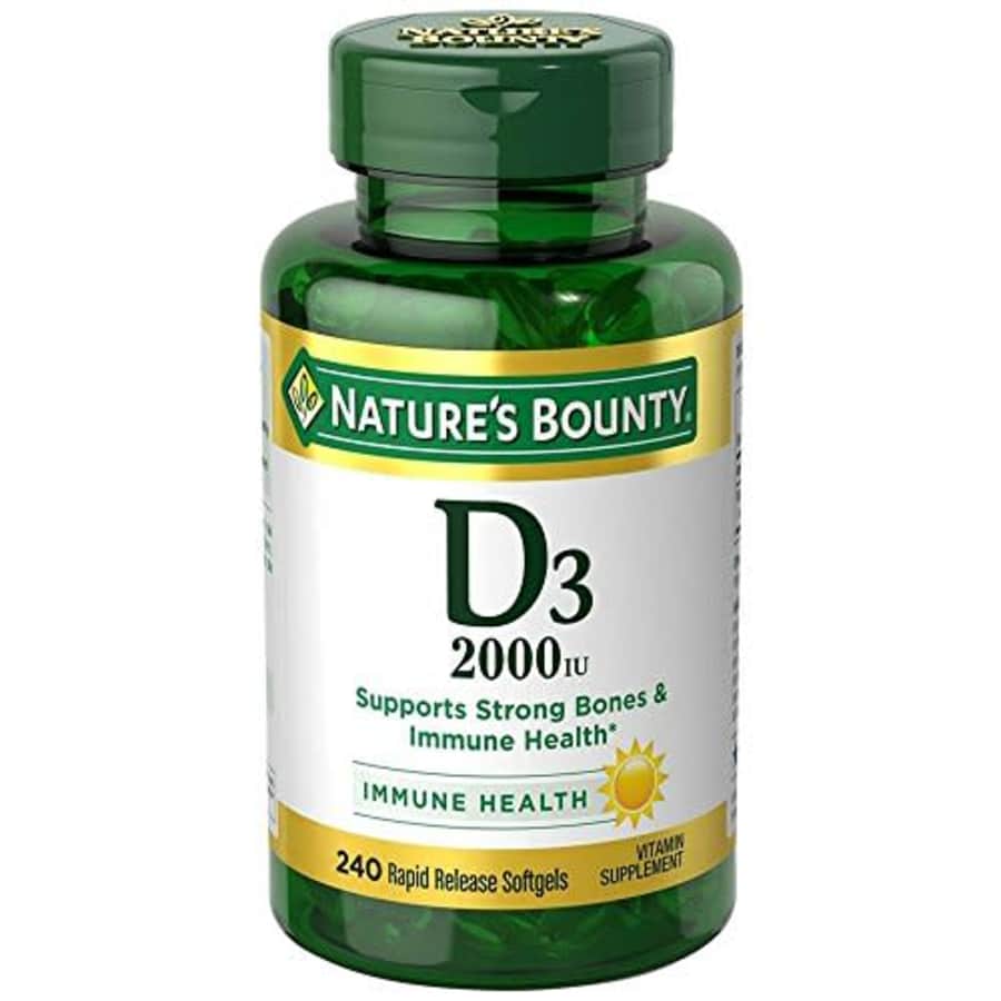 Nature's Bounty D3-2000 IU, 240 Softgels (Pack of 3) for $30 Nature's Bounty D3-2000 IU, 240 Softgels (Pack of 3) for $30