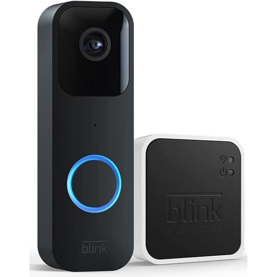 Blink Video Doorbell w/ Sync Module 2 for $49