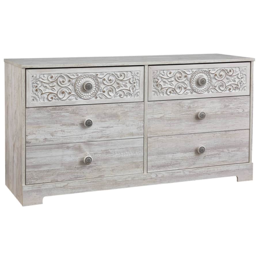 Signature Design by Ashley Paxberry Boho 6-Drawer Dresser for $219 Signature Design by Ashley Paxberry Boho 6-Drawer Dresser for $219