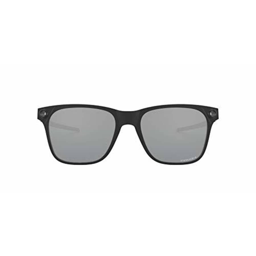 Oakley Men's OO9451 Apparition Sunglasses, Satin Black/Prizm Black Mirrored, 55 mm for $129