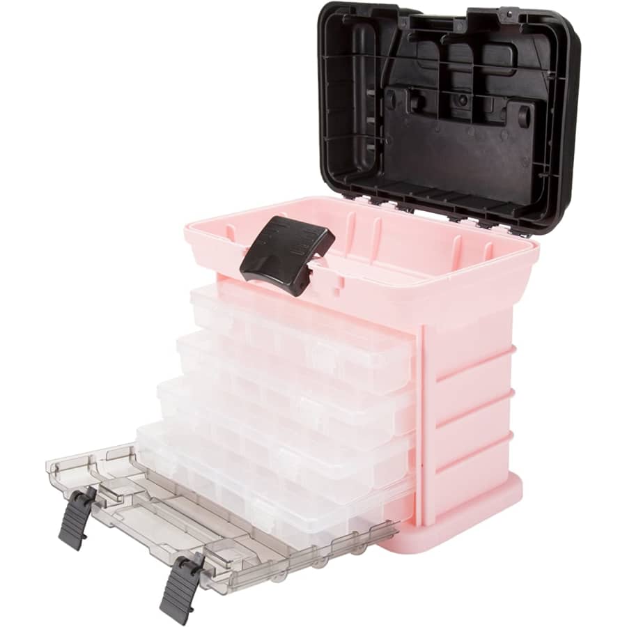 Stalwart Parts & Crafts Rack Style Tool Box w/ 4 Organizers for $22