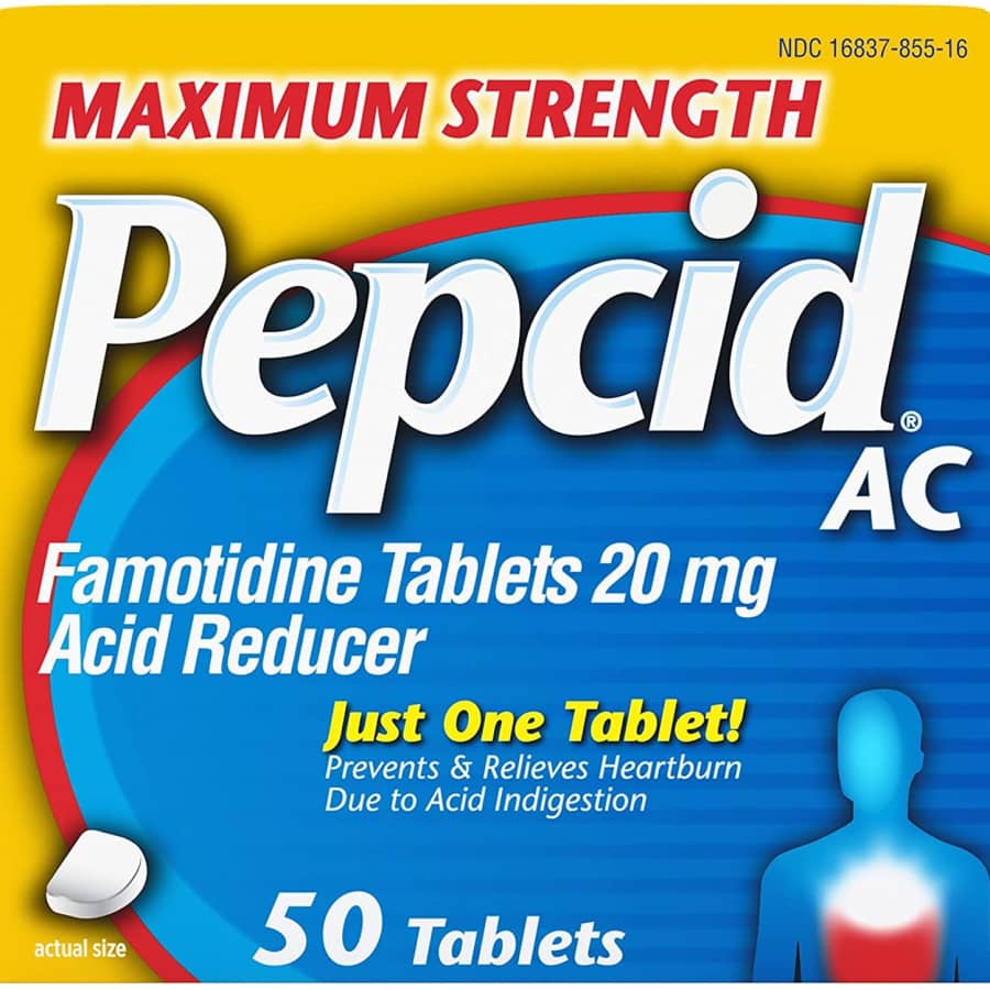 Johnson & Johnson Pepcid AC Maximum Strength 50-Count Box for $17