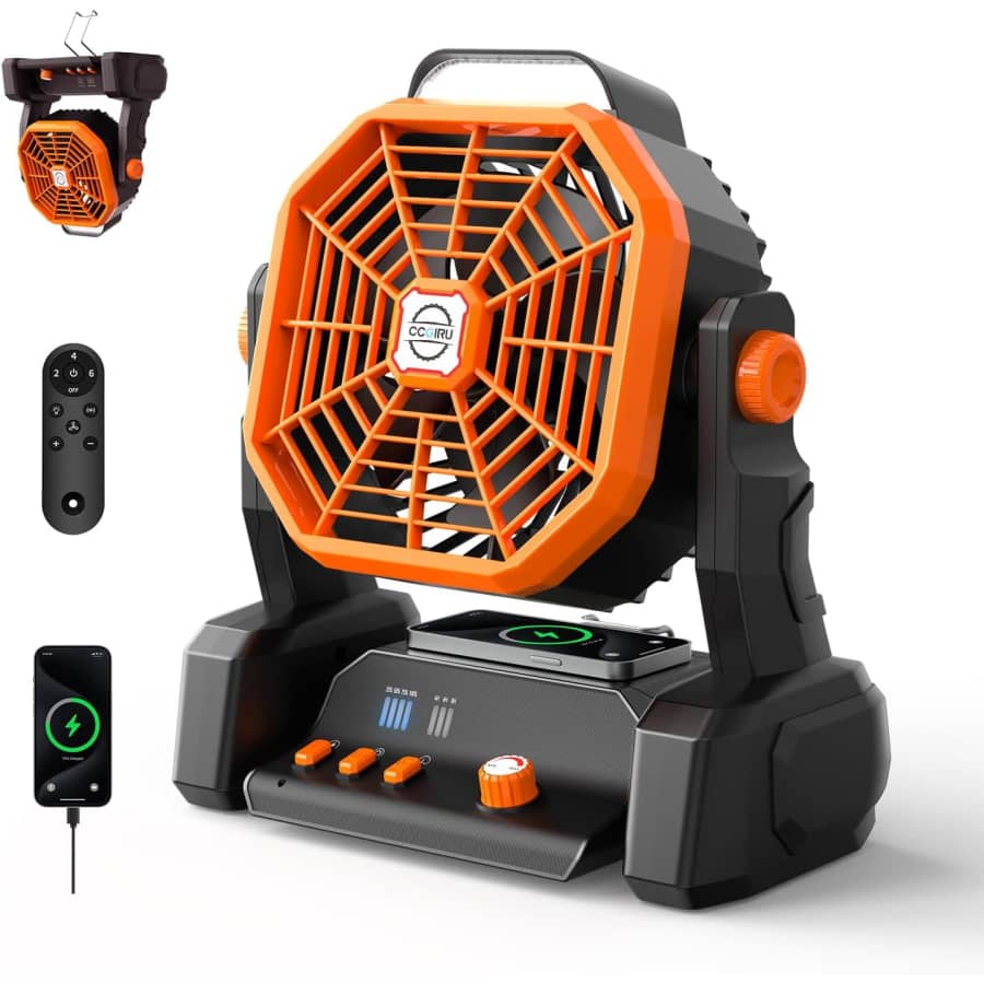 20,000mAh Portable Camping Fan for $15