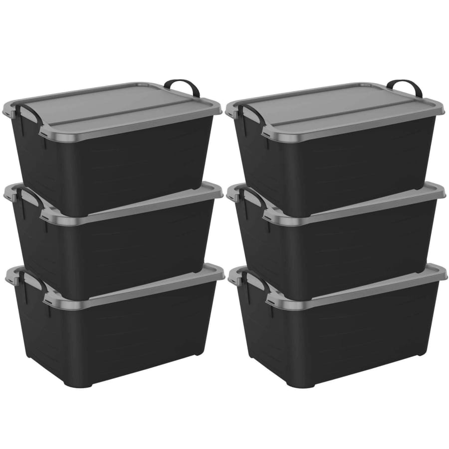 Life Story Stackable 13-Gallon Storage Box 6-Pack for $54 Life Story Stackable 13-Gallon Storage Box 6-Pack for $54