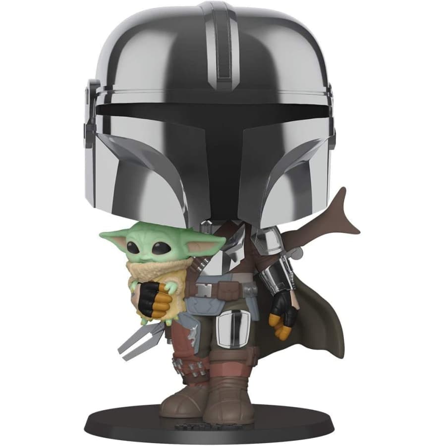 Funko Pop! Pop! Star Wars: The Mandalorian and The Child 10" Vinyl Action Figure for $35