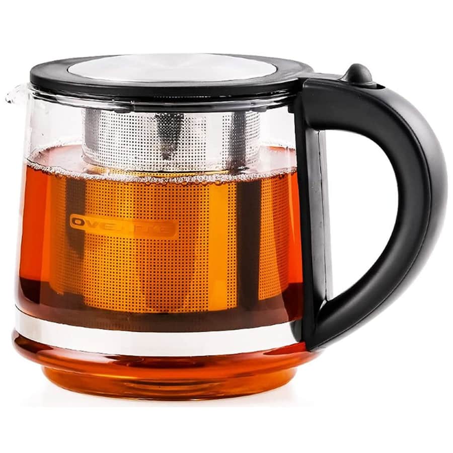 Ovente 27-oz. Glass Tea Kettle w/ Loose-Leaf Tea Infuser for $14 Ovente 27-oz. Glass Tea Kettle w/ Loose-Leaf Tea Infuser for $14