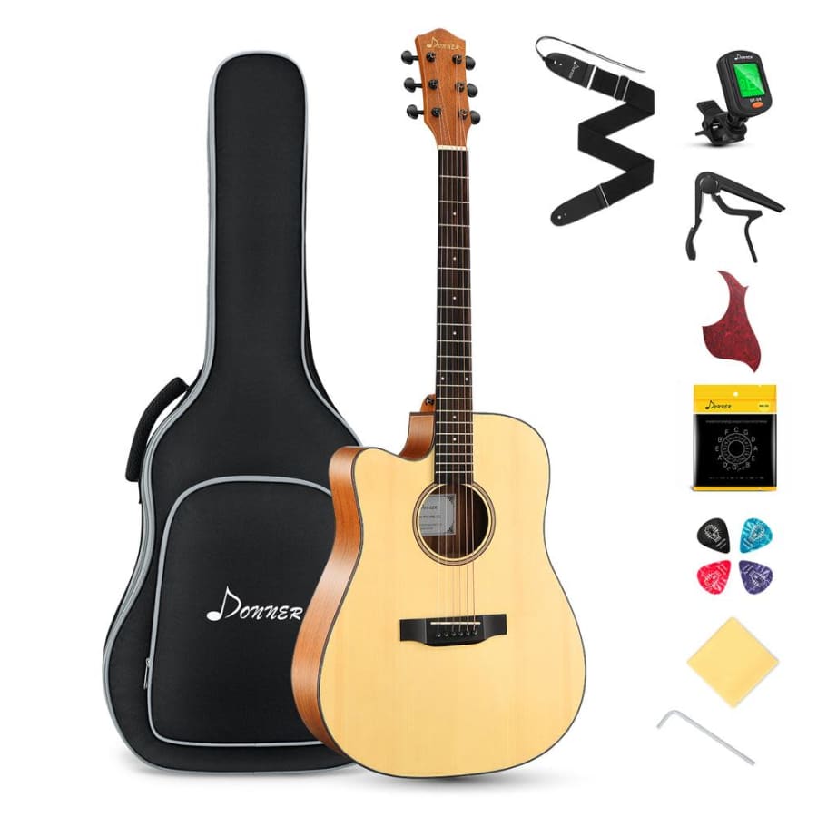 Donner Left Handed Beginner Guitar Set for $105 Donner Left Handed Beginner Guitar Set for $105