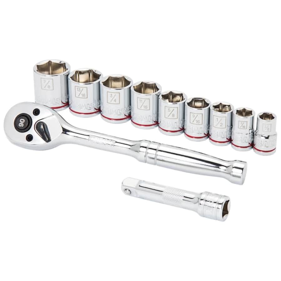 Kobalt 11-Piece Standard (SAE) Polished Chrome Mechanics Tool Set for $10 Kobalt 11-Piece Standard (SAE) Polished Chrome Mechanics Tool Set for $10