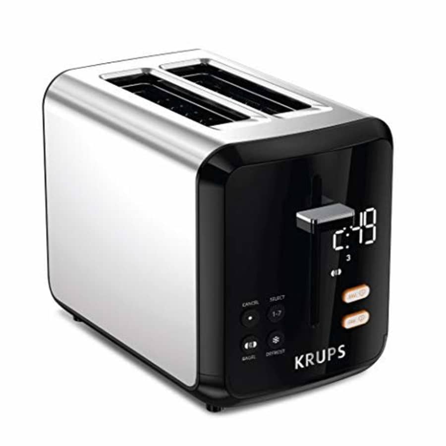 KRUPS KH320D50 My Memory Digital Stainless Steel Toaster, 7 Browning Level with personalized for $50