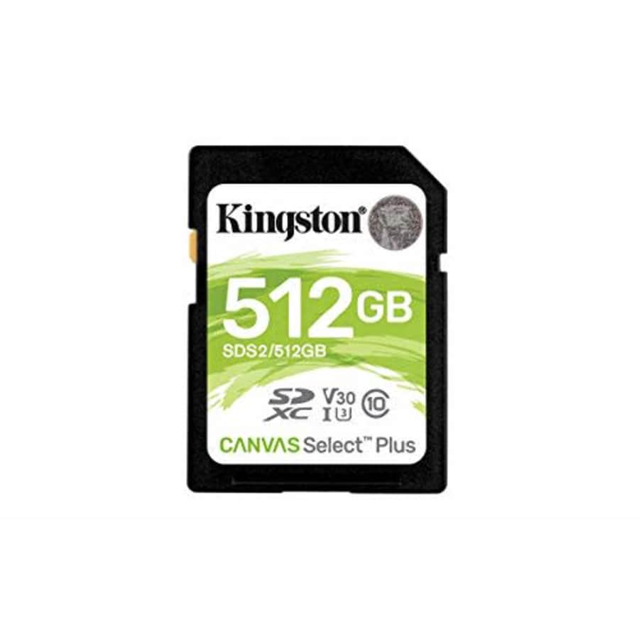 Kingston 512GB SDXC Canvas Select Plus 100R C10 UHS-I U3 V30 (SDS2/512GBCR) for $48