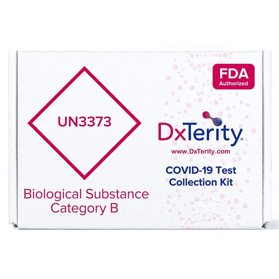 DxTerity COVID-19 Saliva at-Home Collection Kit 10-Pack for $1,000