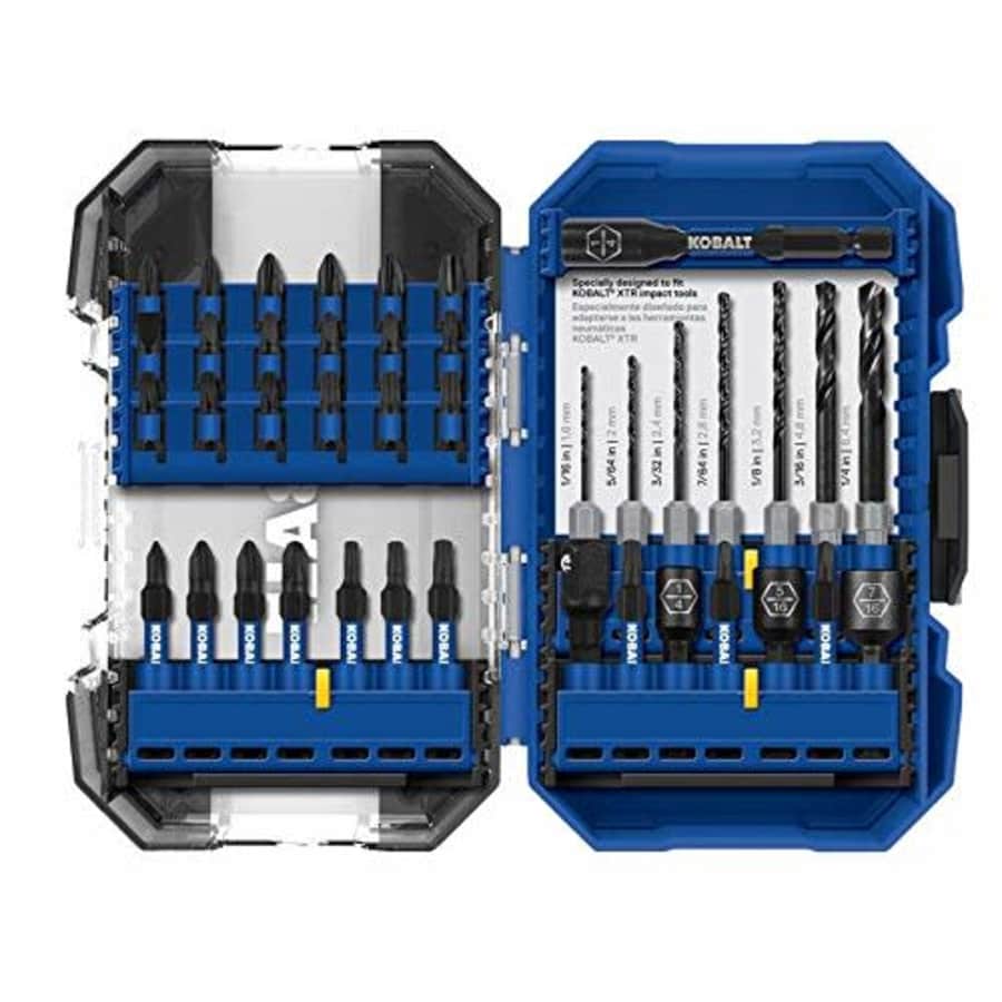 Kobalt XTR Impact 40-Piece High-Speed Steel Hex Shank Screwdriver Bit Set for $44