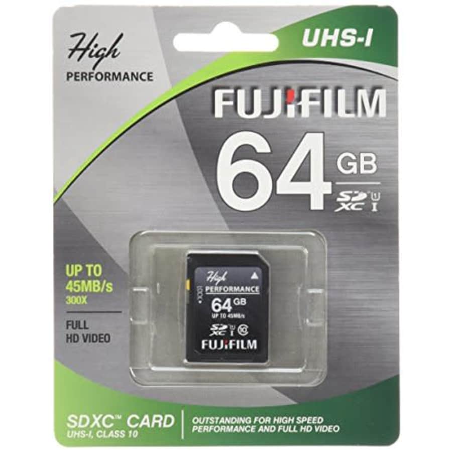Fujifilm High Performance - Flash Memory Card - 64 GB - SDXC UHS-I (600013604) for $30