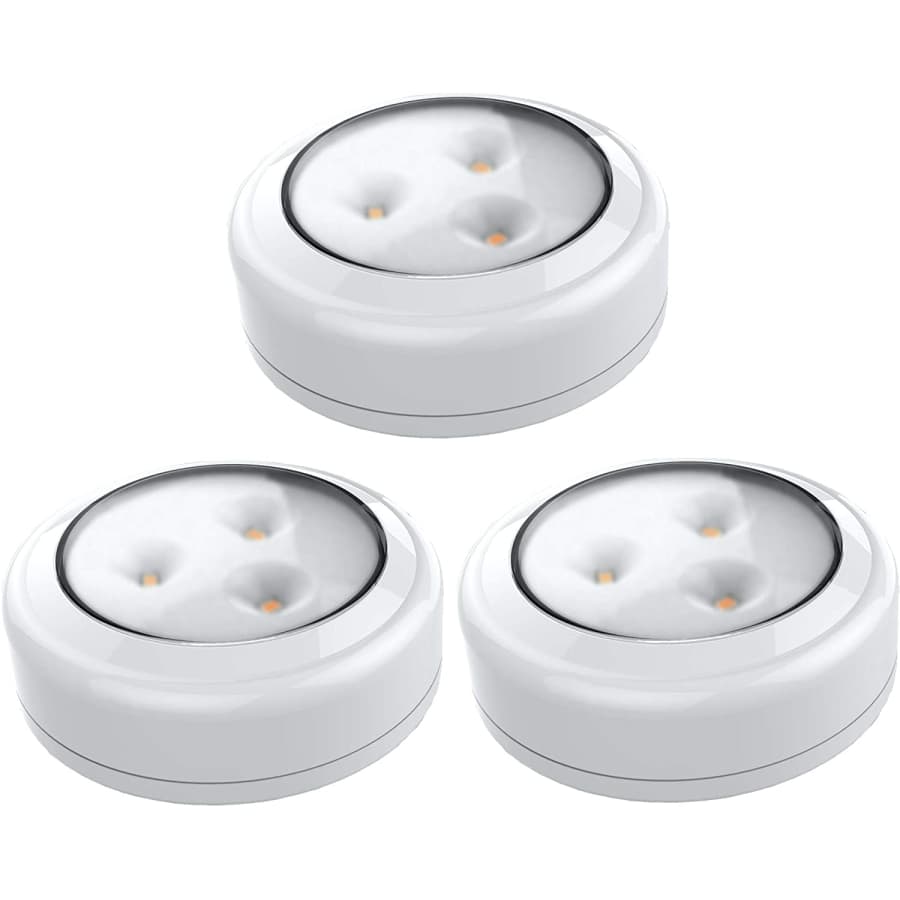 Brilliant Evolution Wireless LED Puck Light 3-Pack for $15 Brilliant Evolution Wireless LED Puck Light 3-Pack for $15