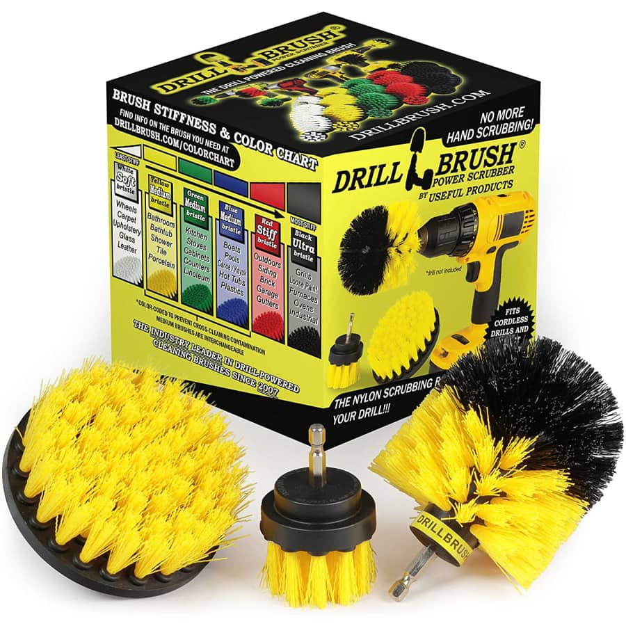 Drillbrush Scrubber 3-Brush Cleaning Kit for $15 Drillbrush Scrubber 3-Brush Cleaning Kit for $15