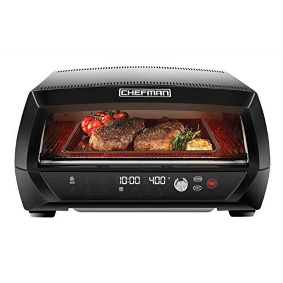 Chefman Food Mover Conveyor Toaster Oven, Moving Belt for Toasting Bread & Bagels, Stainless Steel for $230