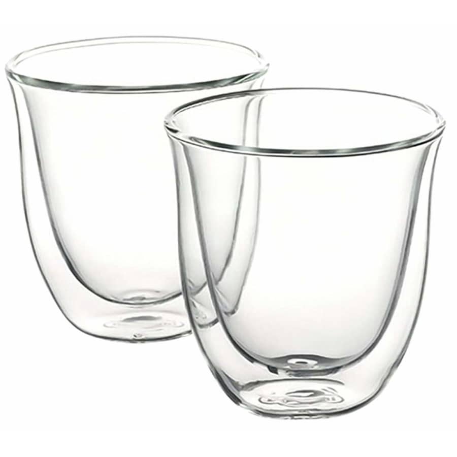 DeLonghi Double Walled 6-oz Cappuccino Glasses for $10