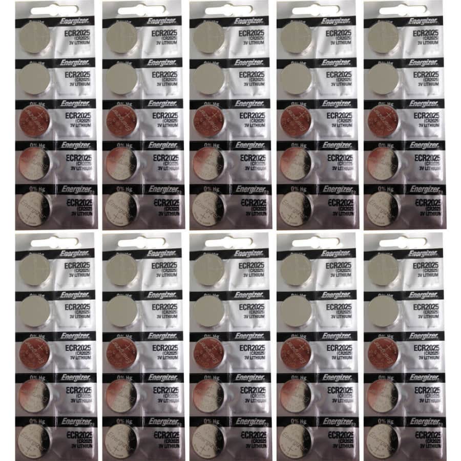 Energizer Lithium Coin Cell Battery 50-Pack for $29