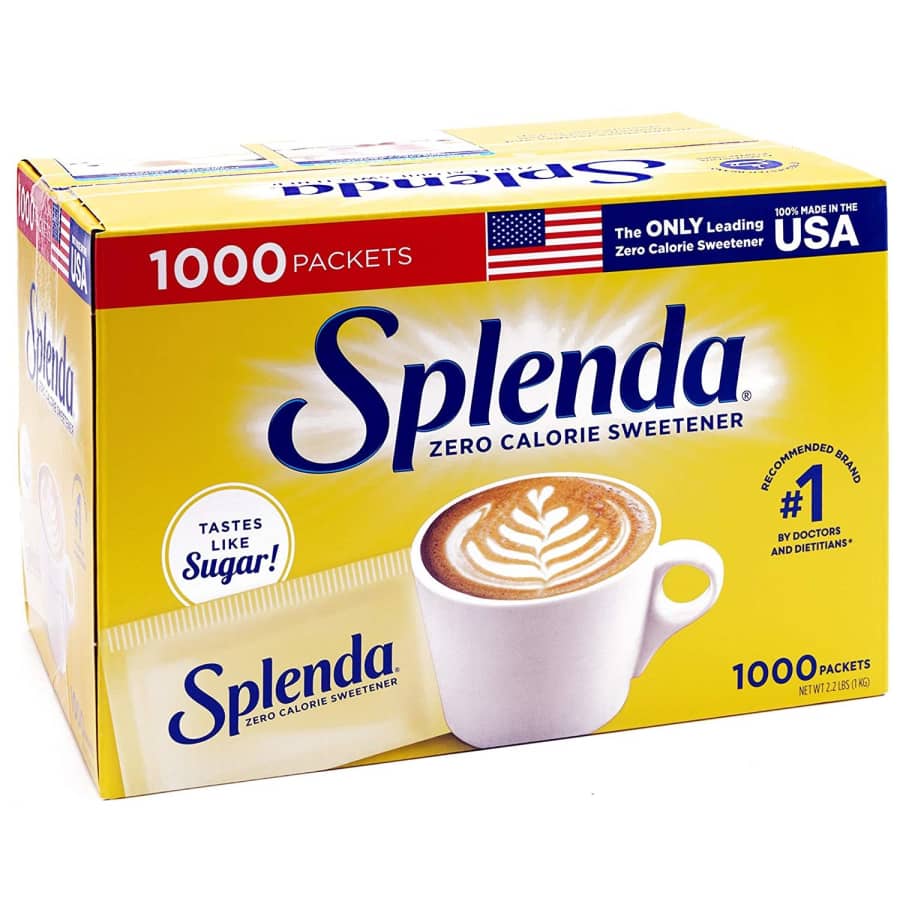 Splenda No Calorie Sweetener Sachets 1,000-Pack for $30