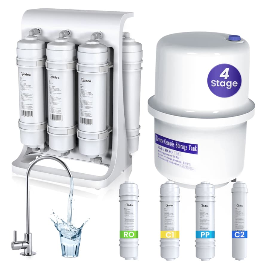 Midea 4-Stage Reverse Osmosis Water Filtration System for $160