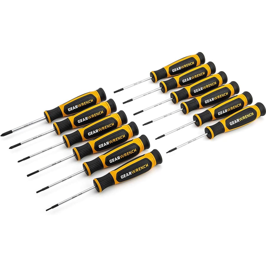GearWrench Phillips/Slotted/Torx Mini Dual Material 12-Piece Screwdriver Set for $61
