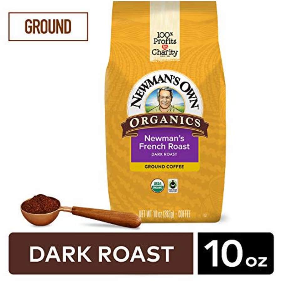 Newman's Own Organics Newman's French Roast, Ground Coffee, Dark Roast, Bagged 10 oz for $10 Newman's Own Organics Newman's French Roast, Ground Coffee, Dark Roast, Bagged 10 oz for $10