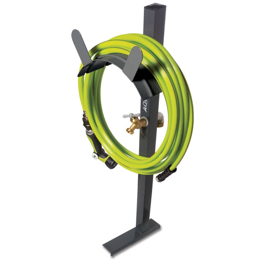 Aqua Joe Hose Stand w/ Solid Brass Faucet for $13