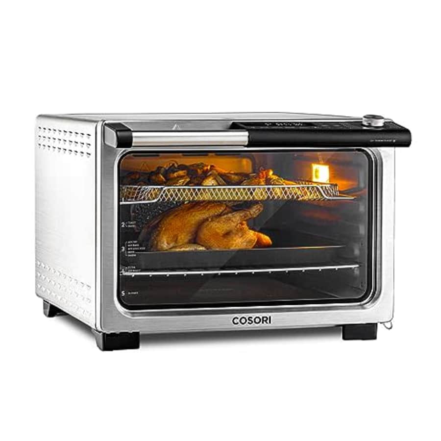 COSORI Air Fryer Toaster Oven Combo, 11-in-1 Convection Ovens Countertop, Stainless Steel, for $200