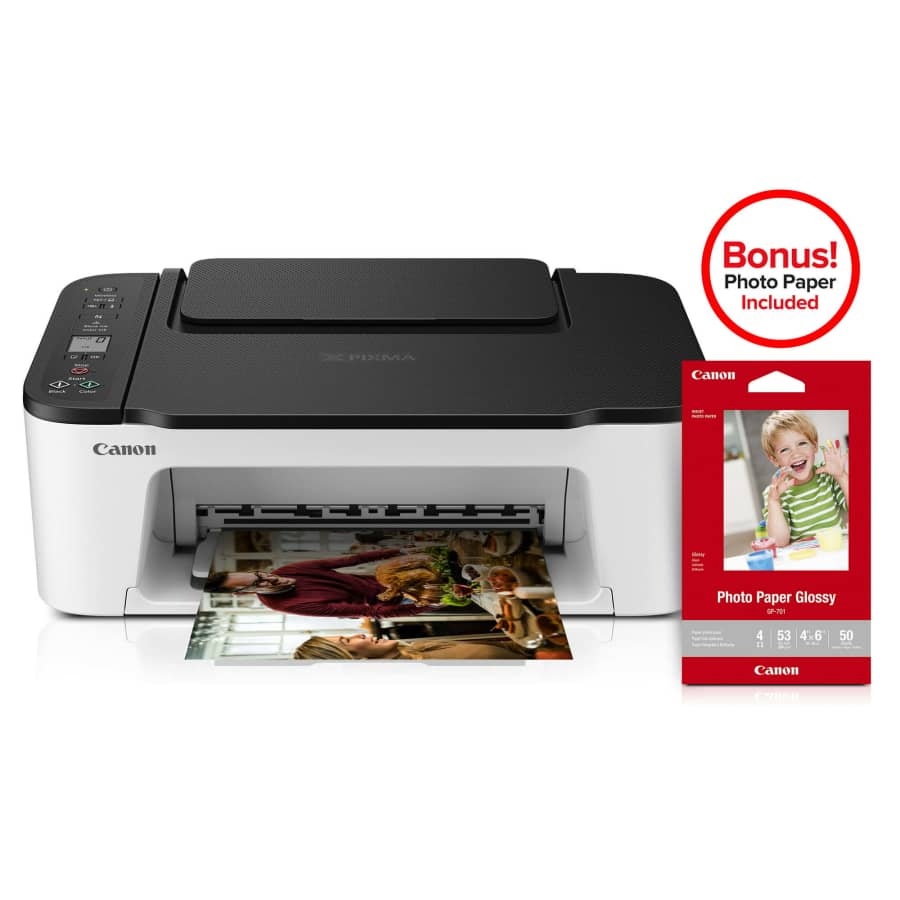 Canon Pixma TS3522 Wireless AIO Color InkJet Printer for $42