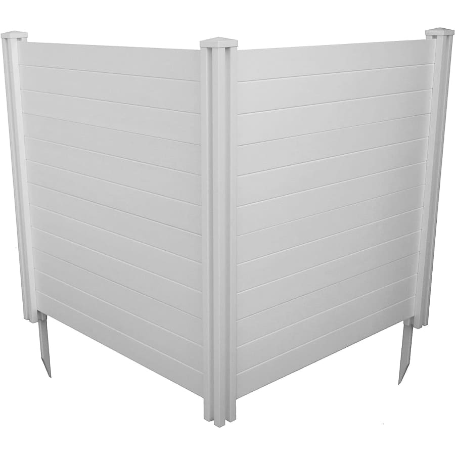 Enclo No Dig Premium Vinyl Privacy Fence Screen Kit for $131
