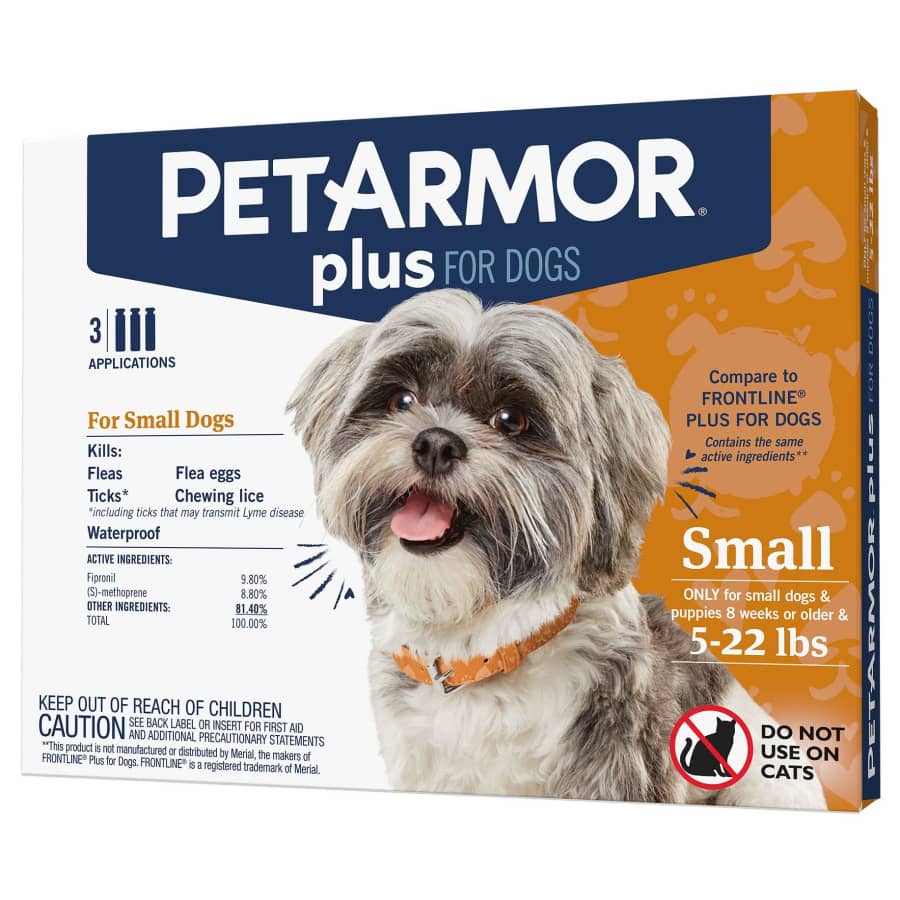 PetArmor Plus Small Dog 3-Count Flea & Tick Spot On Treatment at PetSmart for $27