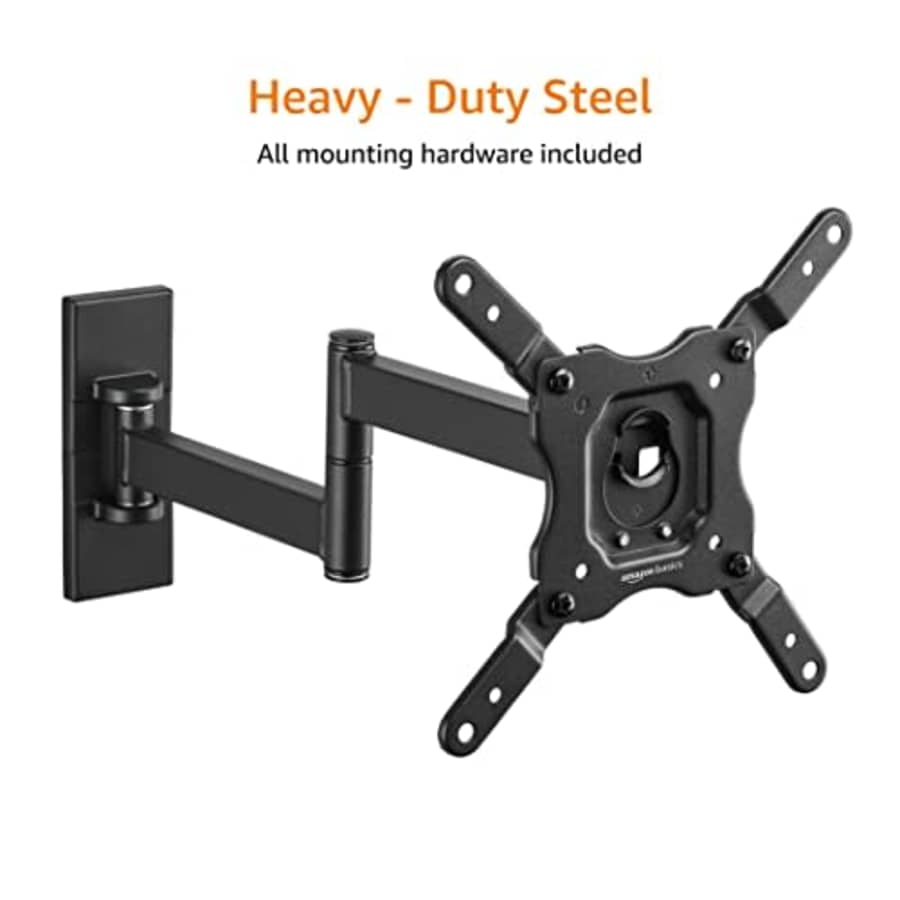 Amazon Basics Full Motion TV Wall Mount fits 12-Inch to 43-Inch TVs and VESA 200x200 for $19 Amazon Basics Full Motion TV Wall Mount fits 12-Inch to 43-Inch TVs and VESA 200x200 for $19