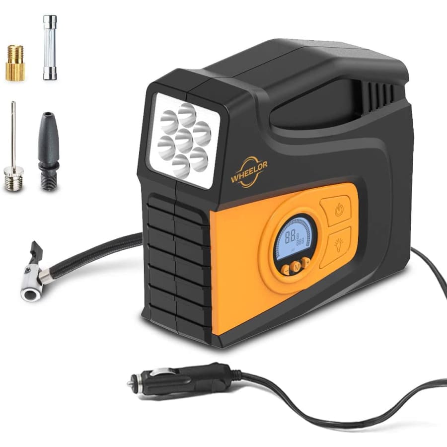 Wheelor Digital Portable Air Compressor for $26