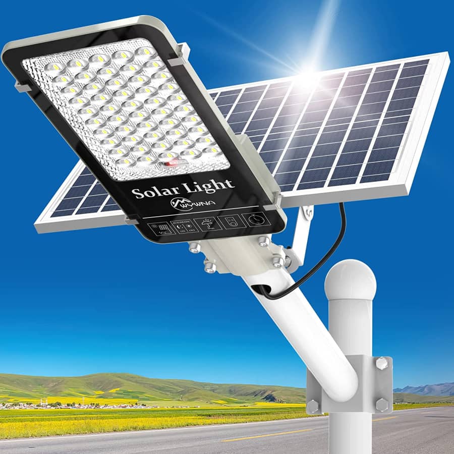 Wywna 1,000W LED Solar Street Light for $190