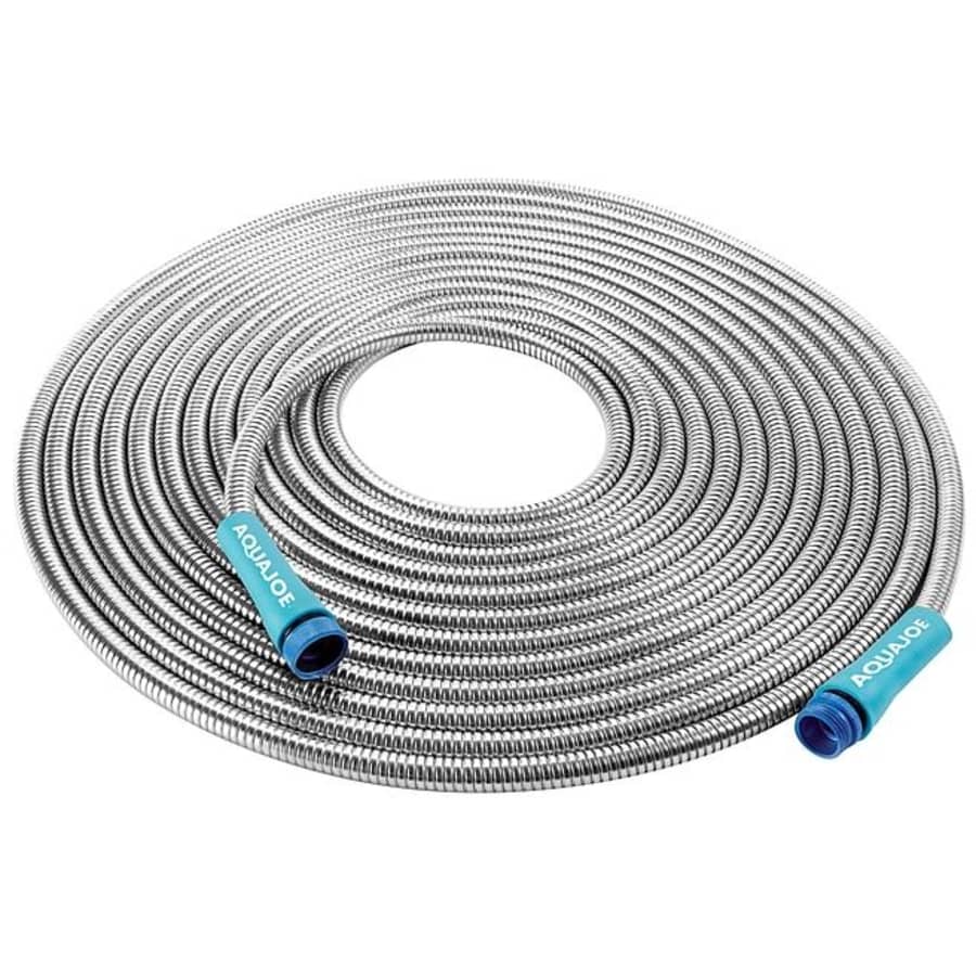 Aqua Joe 50-Foot Stainless Steel Garden Hose for $36 Aqua Joe 50-Foot Stainless Steel Garden Hose for $36