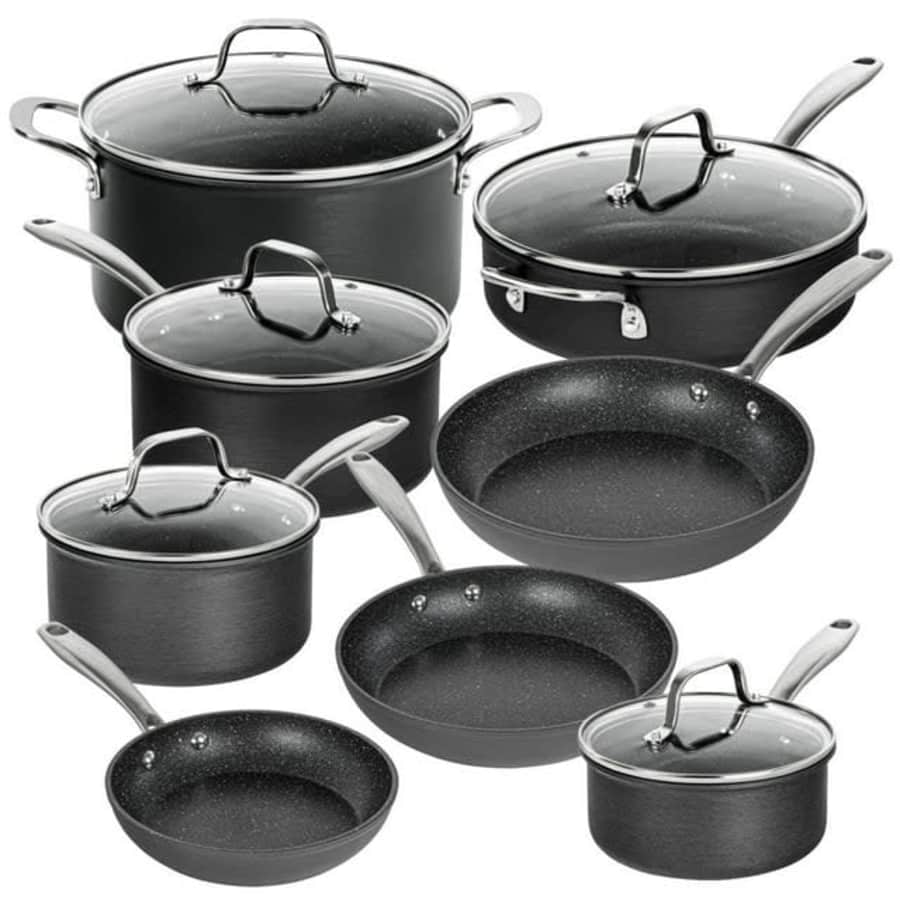 Granite Stone Pro Hard-Anodized 13-Piece Cookware Set for $90