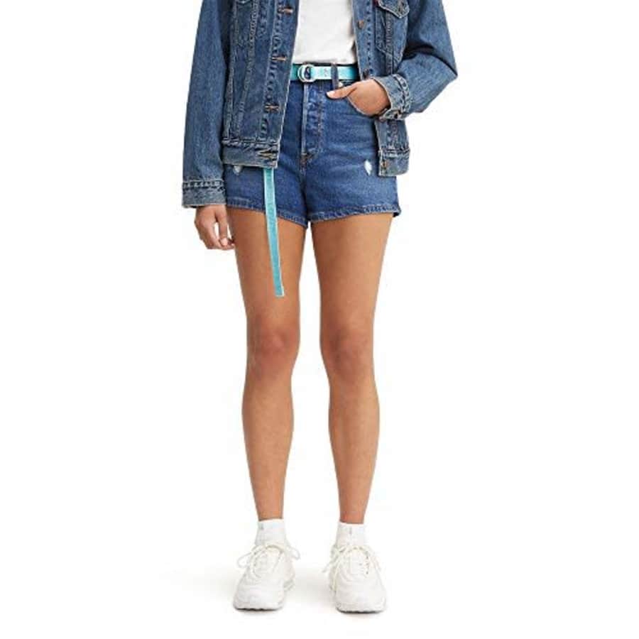 Levi's Women's Premium Ribcage Shorts, Charleston Chill, 31 (US 12) for $57