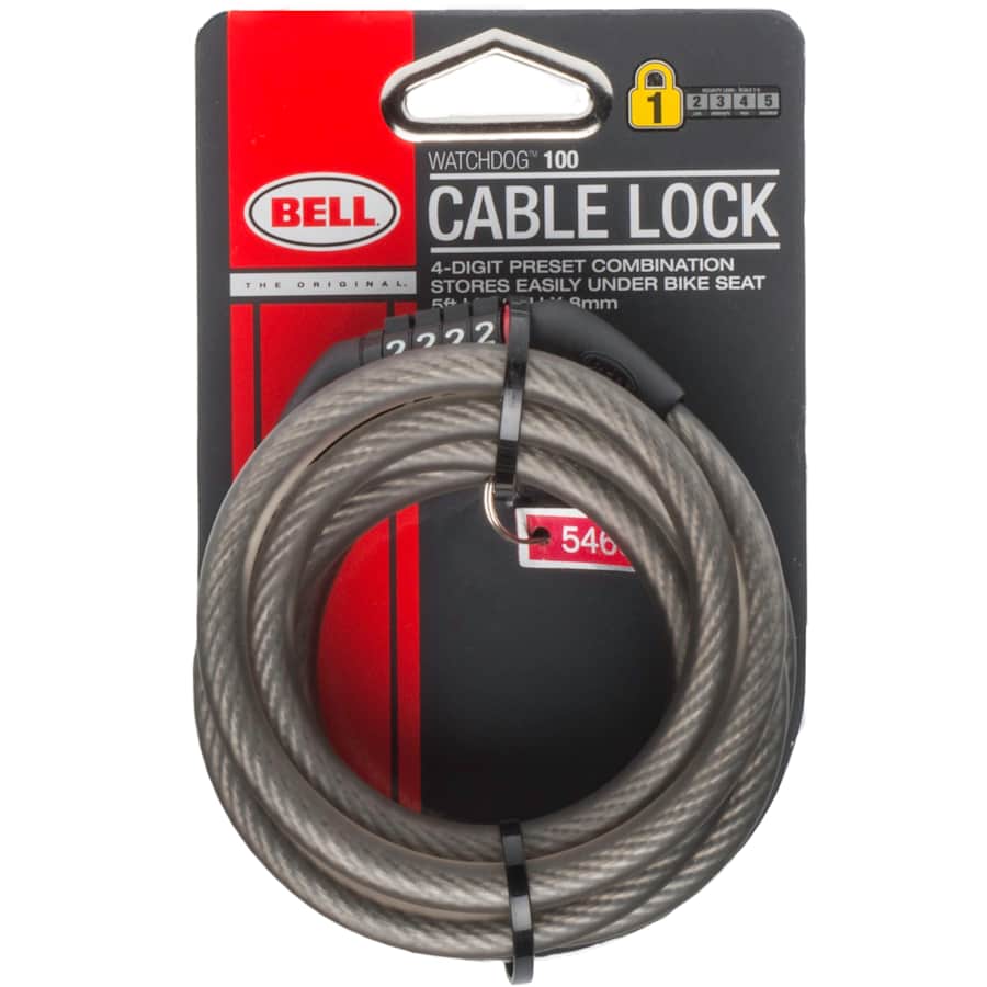 Bell Watchdog 100 5-Foot Bicycle Combination Cable Lock for $5 Bell Watchdog 100 5-Foot Bicycle Combination Cable Lock for $5