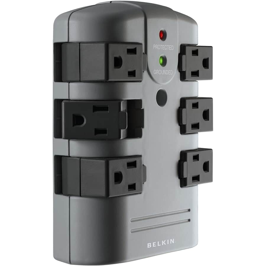 Belkin 6-Outlet Pivot-Plug Surge Protector w/ Wall Mount for $24