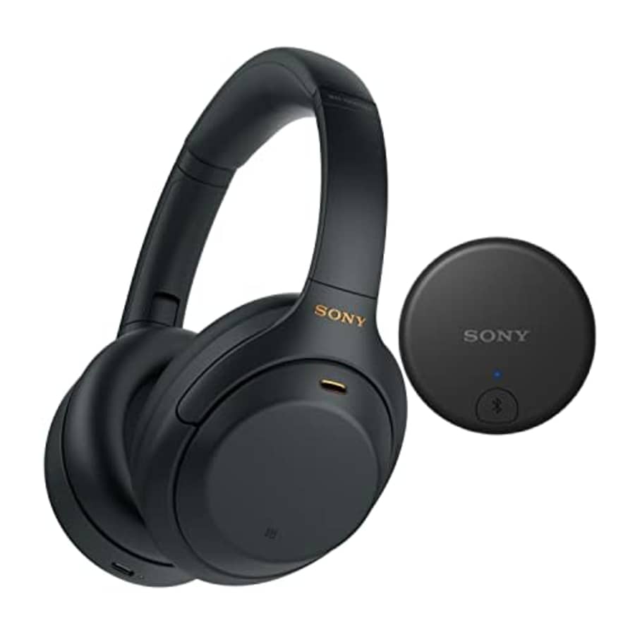 Sony WH-1000XM4 Wireless Noise Canceling Over-Ear Headphones (Black) with Sony WLA-NS7 Wireless TV for $380