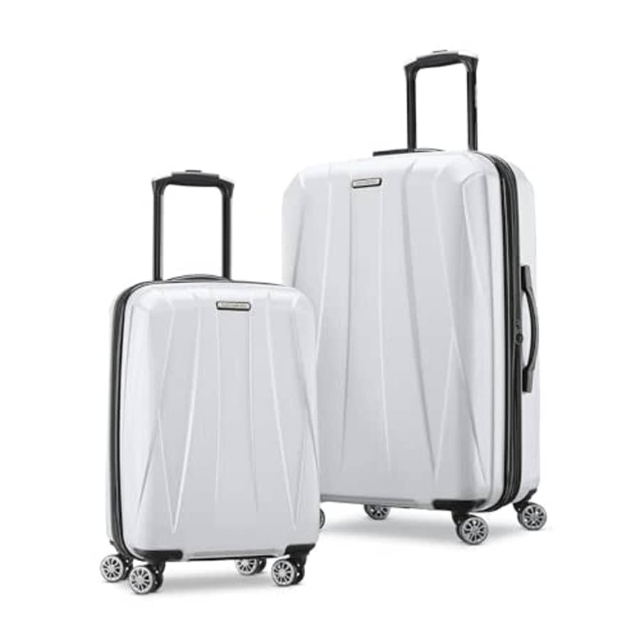 Samsonite Centric 2 Hardside Expandable Luggage with Spinners | Snow White | 2PC SET for $460 Samsonite Centric 2 Hardside Expandable Luggage with Spinners | Snow White | 2PC SET for $460