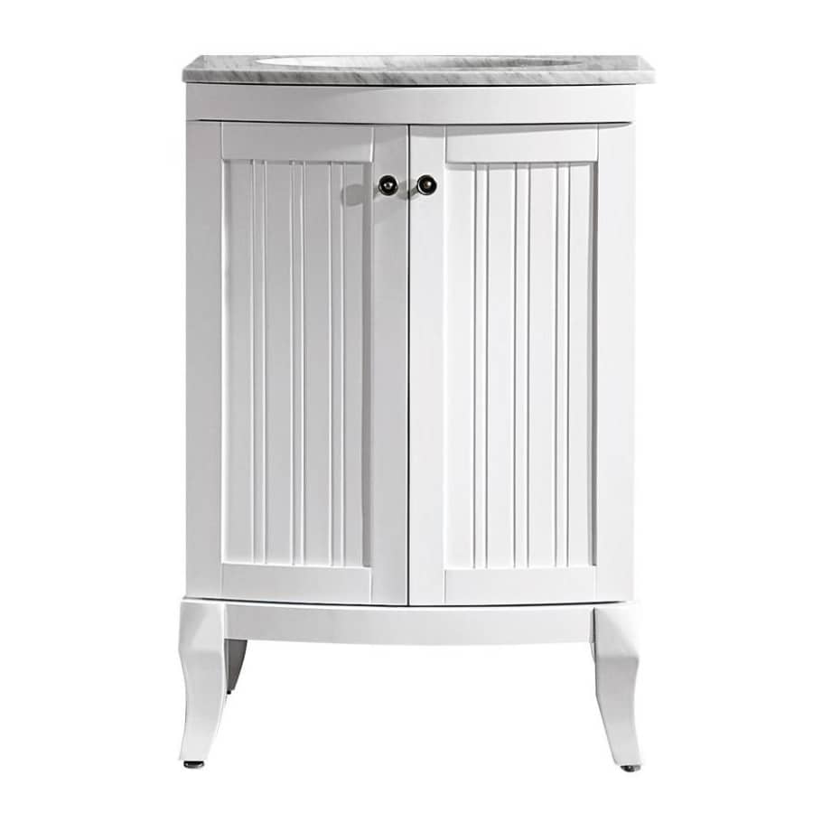 Vinnova Verona 24" Vanity w/ Carrara Marble Top for $273