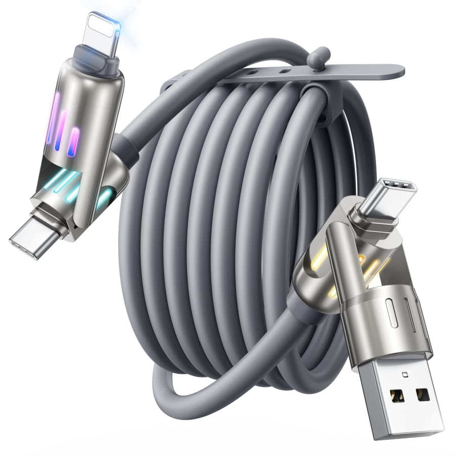 4-Foot 240W 4-in-1 Charging Cable for $6 4-Foot 240W 4-in-1 Charging Cable for $6