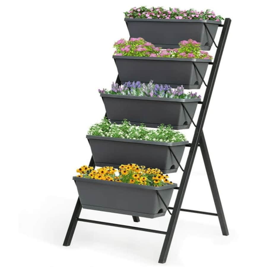 Costway 4-Foot 5-Tier Vertical Raised Garden Bed for $66 Costway 4-Foot 5-Tier Vertical Raised Garden Bed for $66